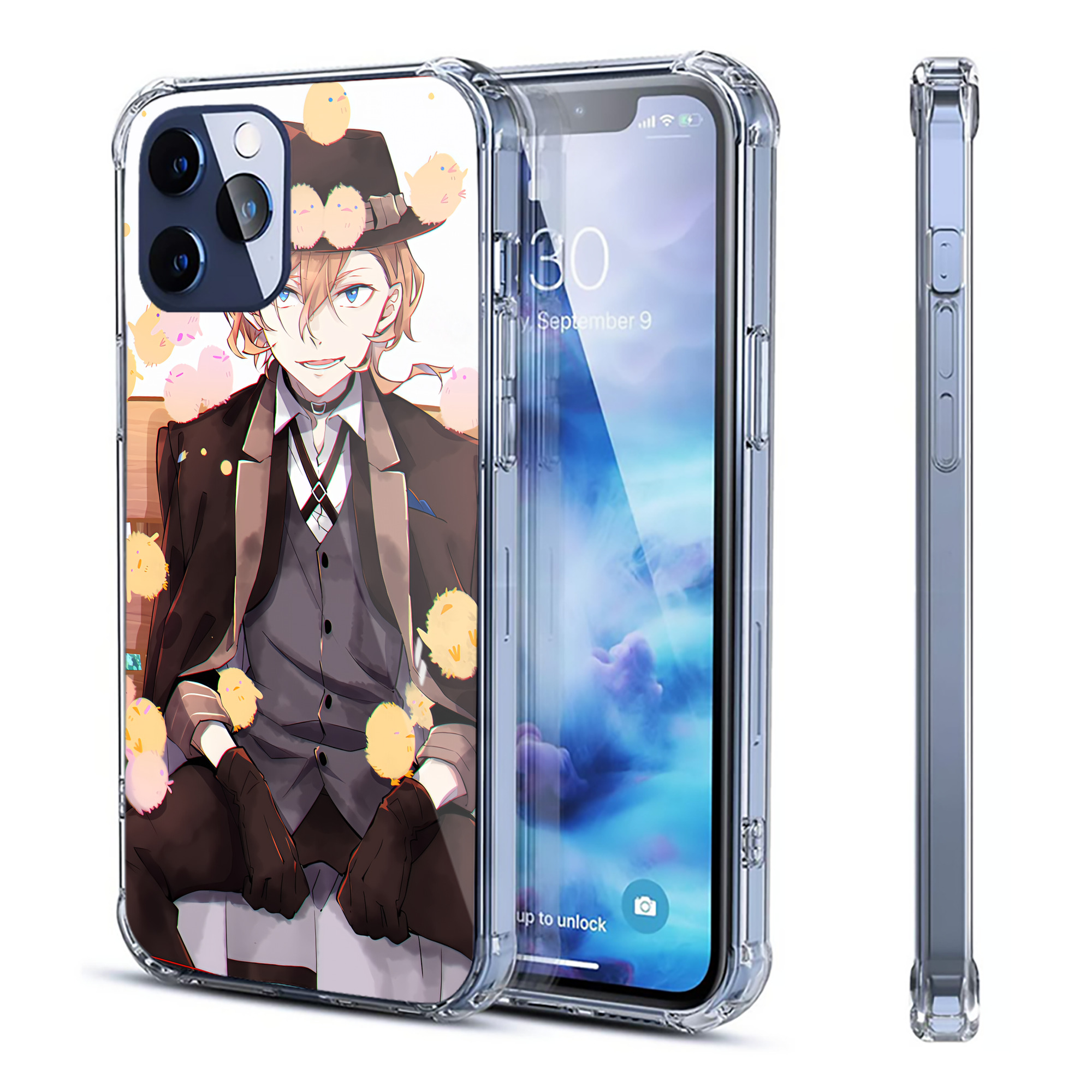 （画像用） 文豪ストレイドッグス Bungo Stray Dogs 【iPhone 12シリーズ対応】透明スマホケース（クリアソフトケース）